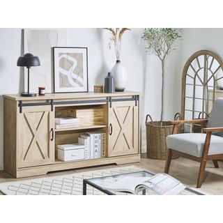 Beliani Sideboard aus MDF-Platte Rustikal ULAN  