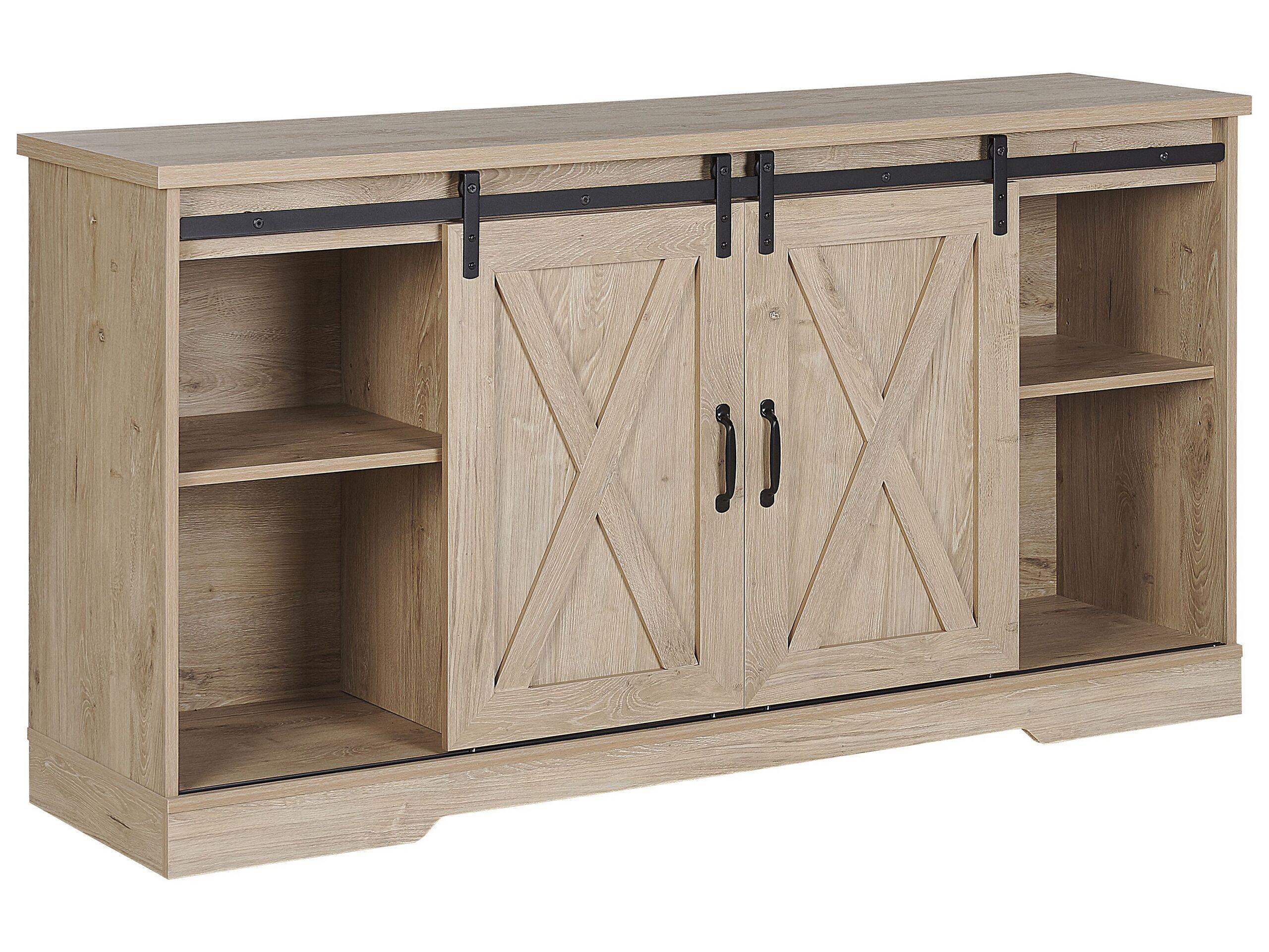 Beliani Sideboard aus MDF-Platte Rustikal ULAN  