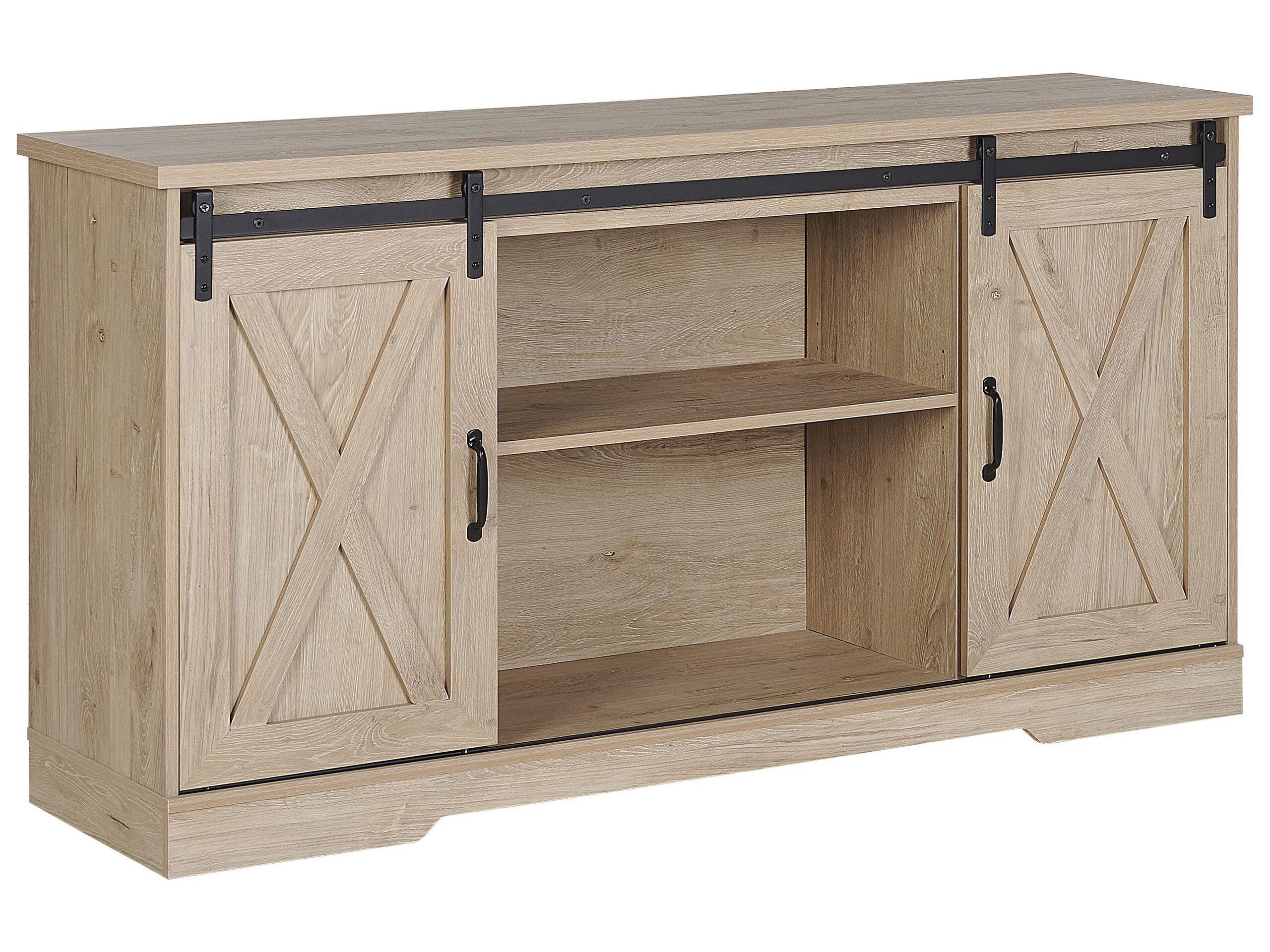 Beliani Sideboard aus MDF-Platte Rustikal ULAN  