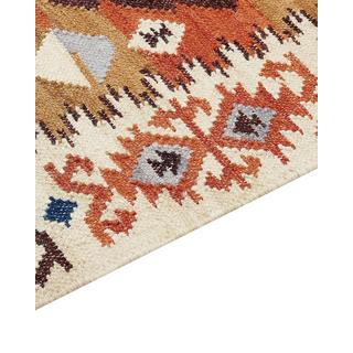 Beliani Tapis en Laine Boho VOSKETAP  