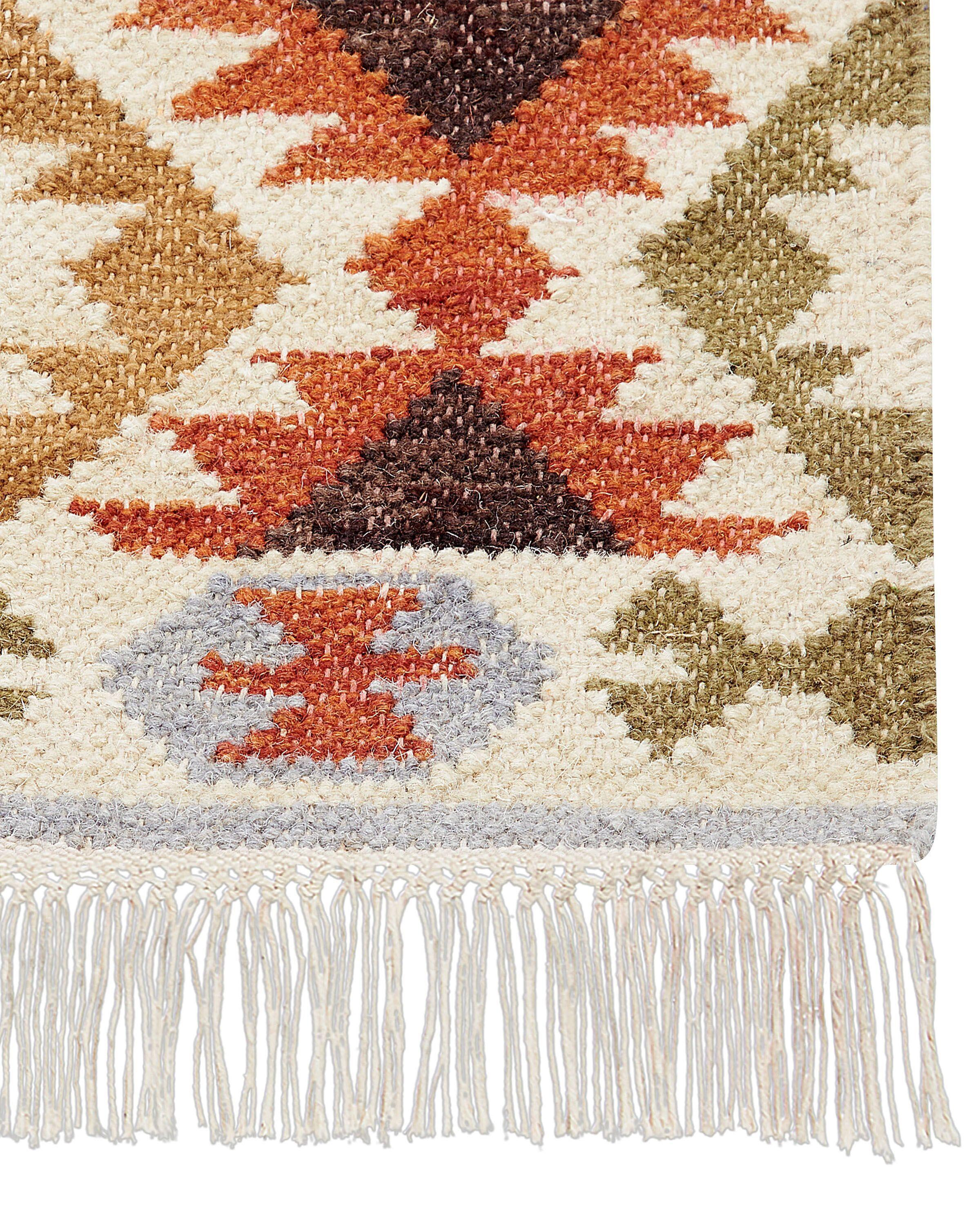 Beliani Tapis en Laine Boho VOSKETAP  