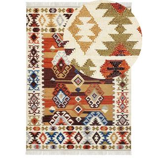 Beliani Tapis en Laine Boho VOSKETAP  