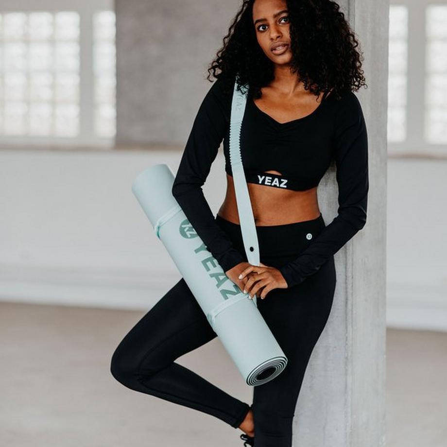 YEAZ  AURA Yoga- & Fitness-Matte - beach glass 