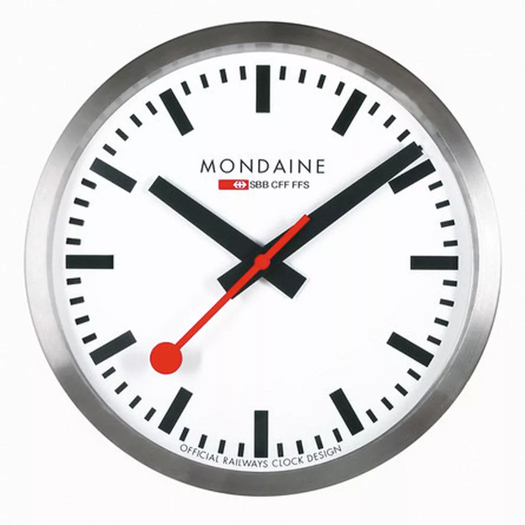 MONDAINE Wanduhr "Wanduhr Aluminium 25cm"