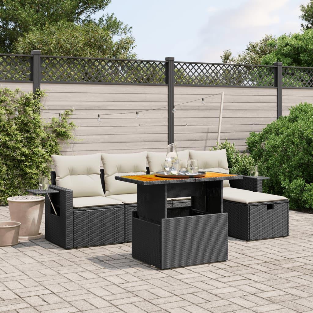 VidaXL Ensemble de canapés de jardin rotin synthétique  