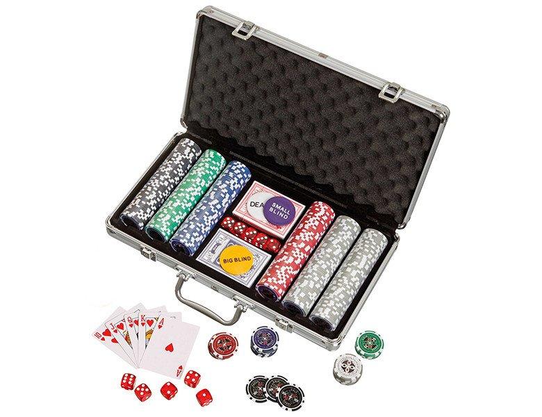 Philos  Spiele Pokerchips, Aluminiumkoffer 