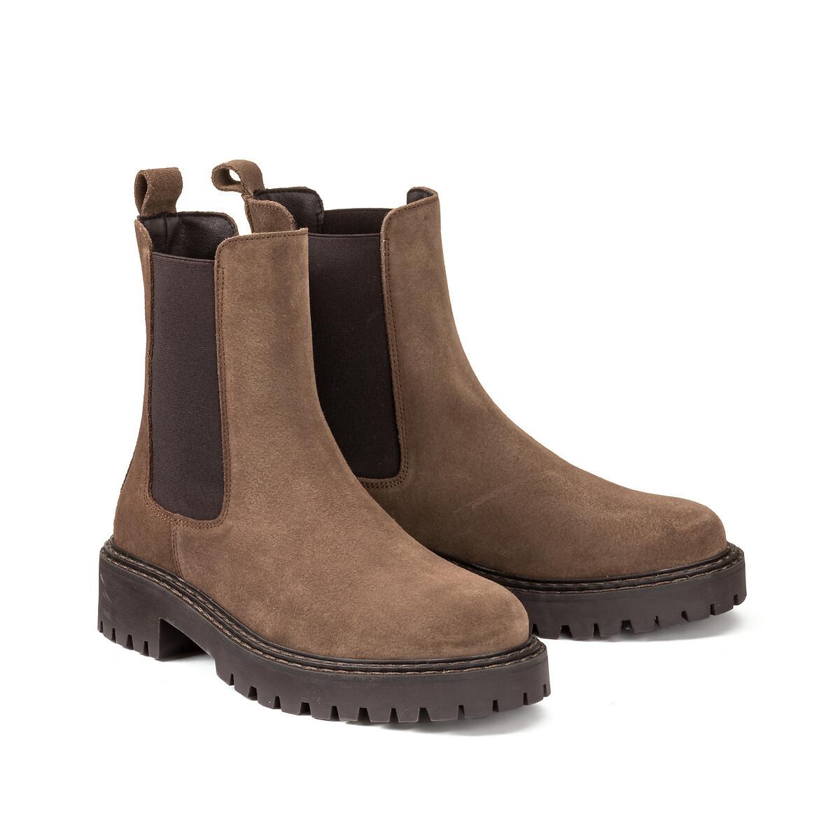 La Redoute Collections  Signature-Chelsea-Boots aus Veloursleder 