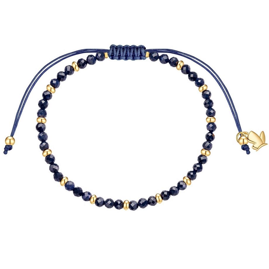 Bracelet acier inoxydable saphir