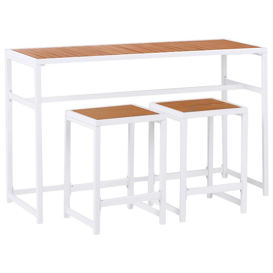 Beliani Tables avec chaises en Acier Moderne AVETRANA  