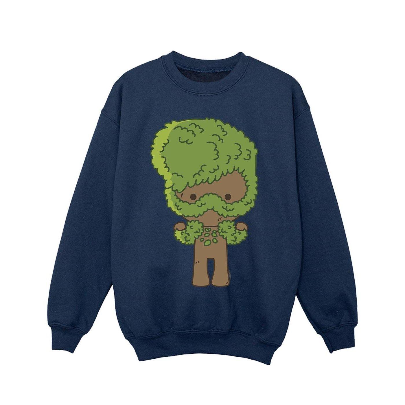 Image of I Am Groot Chibi Flex Sweatshirt Unisex Marine 128