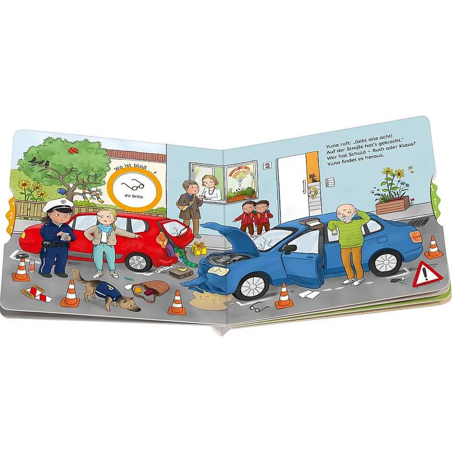 Wo ist bloß ...? Mein Polizei-Buch zum Sachen suchen Orso, Kathrin Lena; Wetzel, Jutta (Illustrationen) Gebundene Ausgabe 