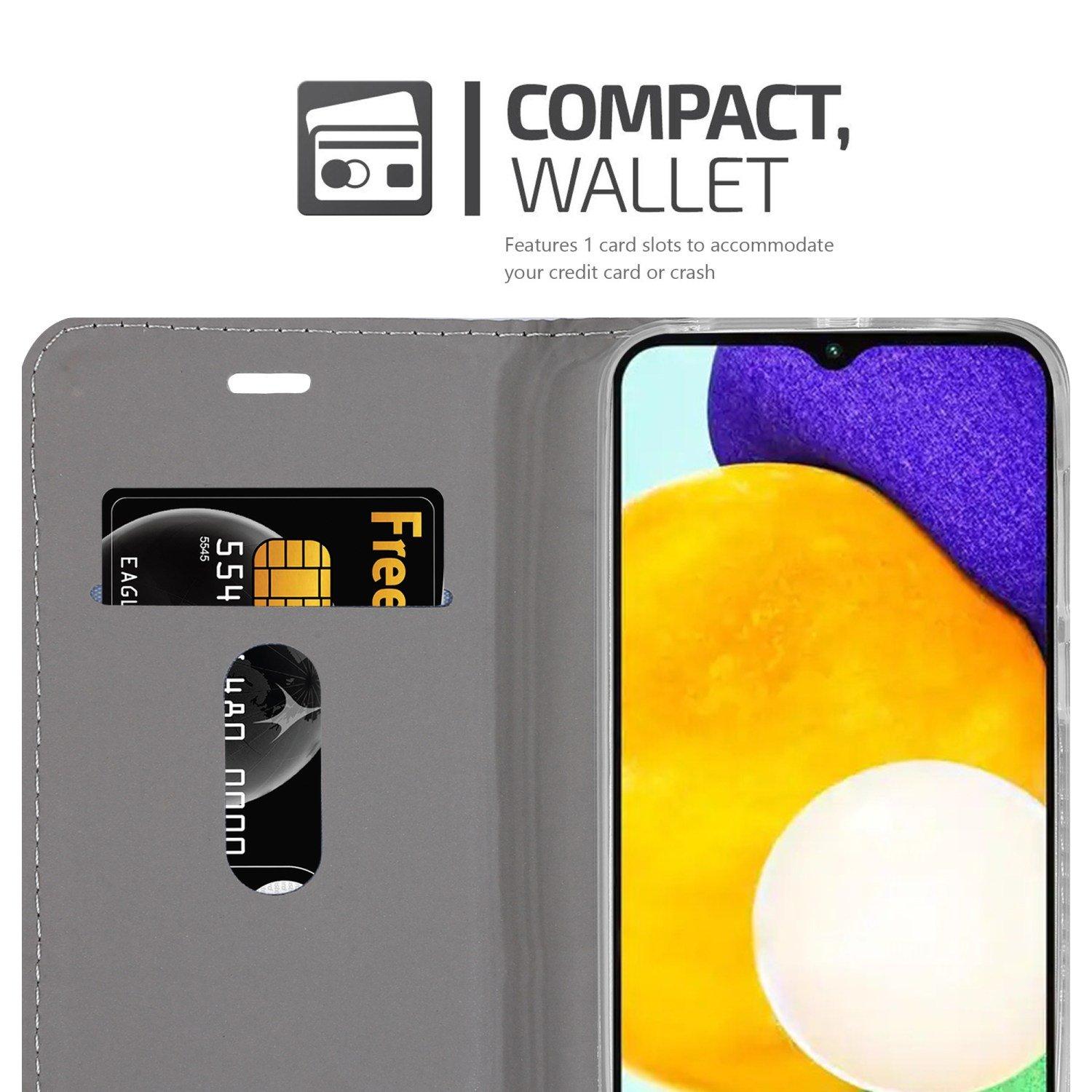 Cadorabo  Housse compatible avec Samsung Galaxy A13 5G - Coque de protection avec fermeture magnétique, fonction de support et compartiment pour carte 