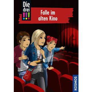 Die drei !!!, 95, Falle im alten Kino Vogel, Maja von; Biber, Ina (Illustrationen) Copertina rigida 