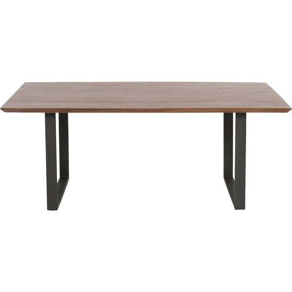 KARE Design Tisch Symphony Walnut Rohstahl 160x80cm  