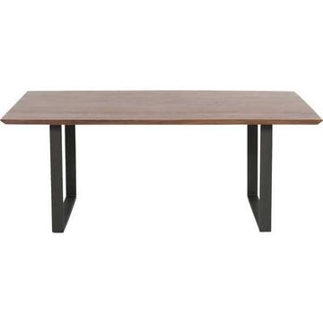 Table Symphony Noyer acier brut 160x80cm