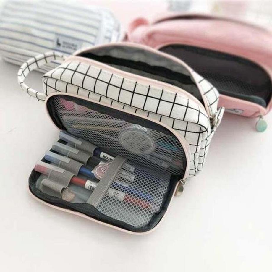 eStore  Federmäppchen aus Stoff - Plaid 