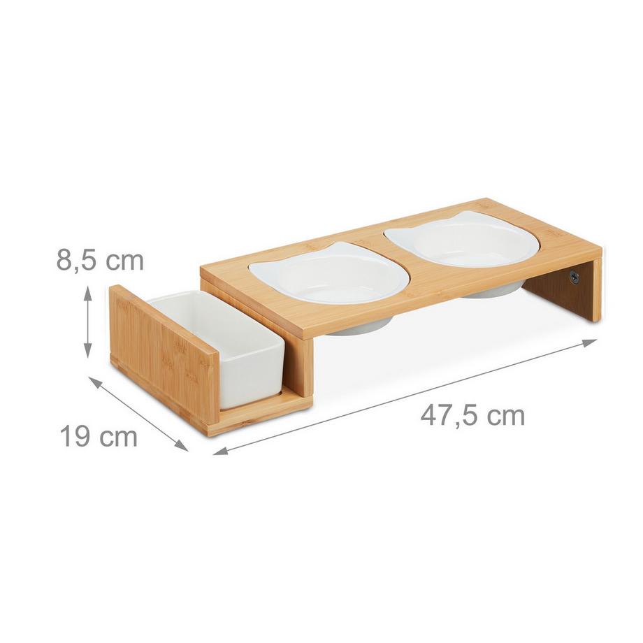 B2X  Katzenfutterstation und Katzengrasnapf 