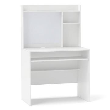 Bureau d'ordinateur avec tableau d'affichage magnétique, bureau à domicile, Table PC moderne, blanc