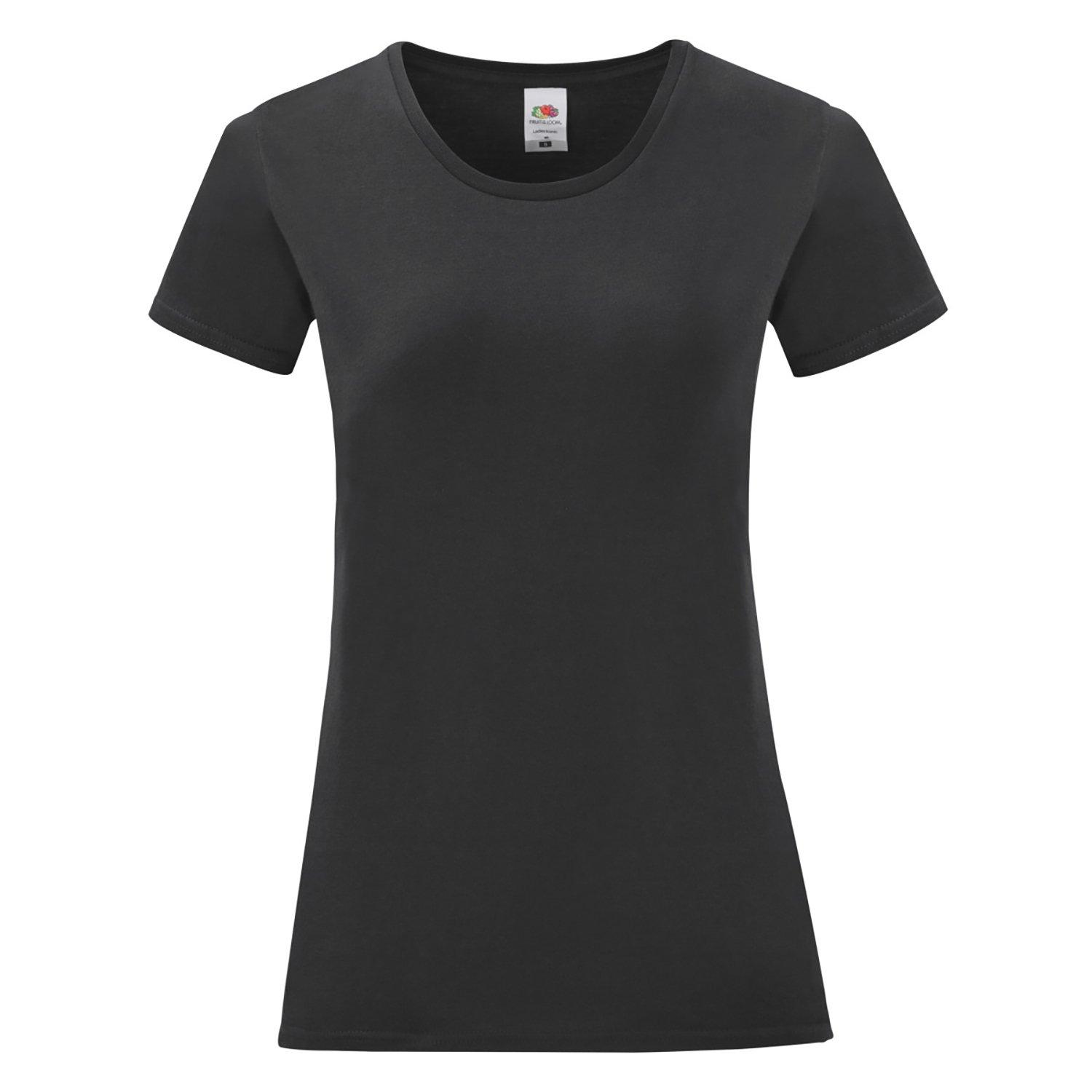 Image of Tshirt Iconic, Kurzärmlig Damen Schwarz L