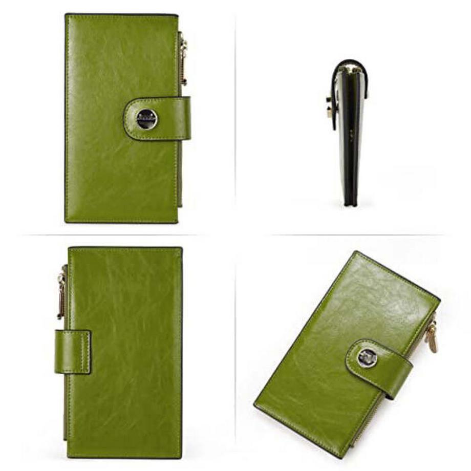 Only-bags.store Portafoglio sottile in pelle PU Protezione RFID  