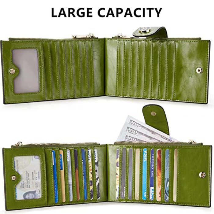 Only-bags.store PU Leder Slim Brieftasche RFID Schutz  