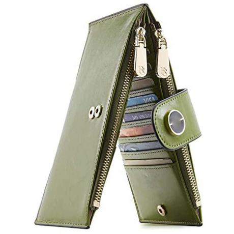 Only-bags.store Portafoglio sottile in pelle PU Protezione RFID  