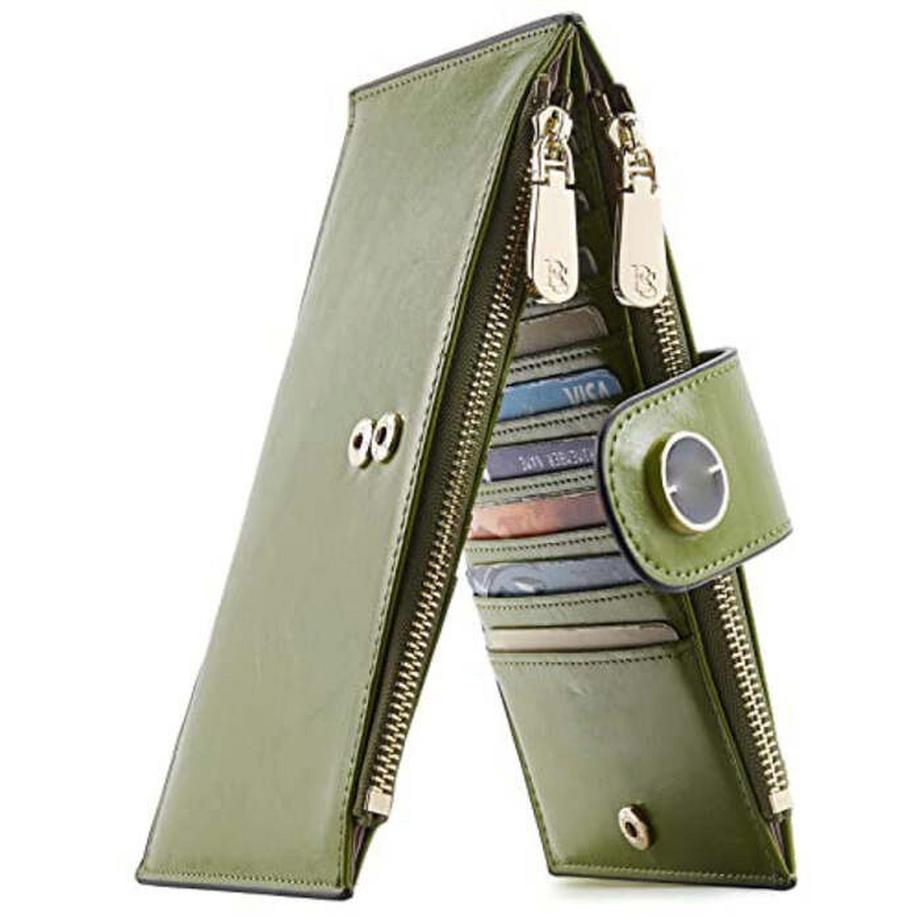 Only-bags.store Portafoglio sottile in pelle PU Protezione RFID  