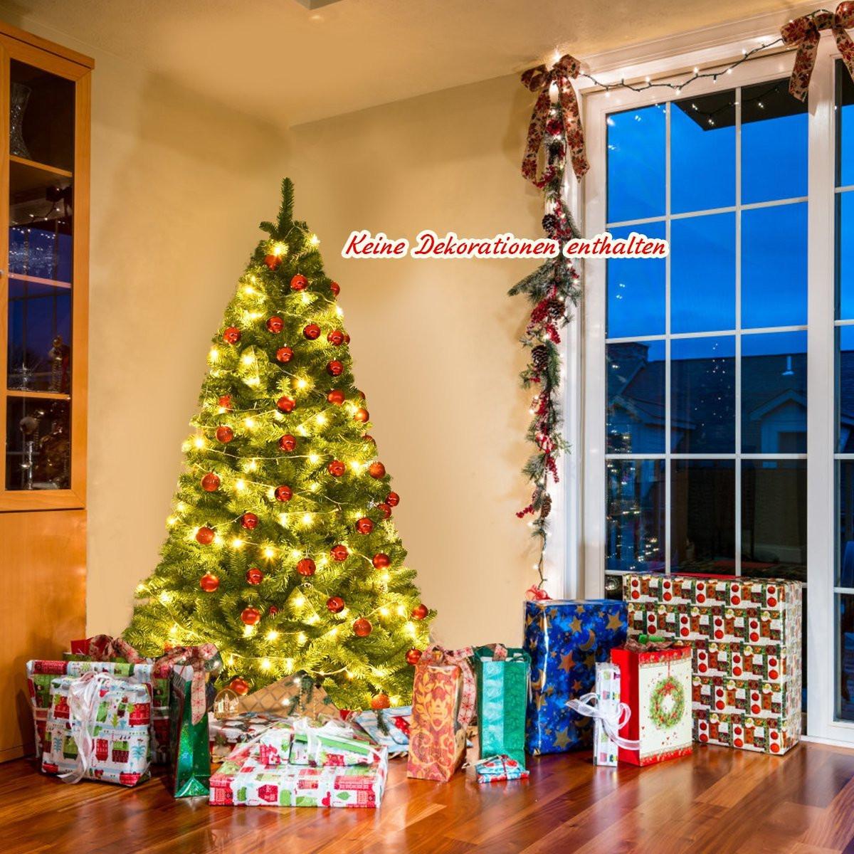 Northix 180cm Künstlicher Weihnachtsbaum Tannenbaum Christbaum mit 1.000 PVC-Tannennadeln Grün  