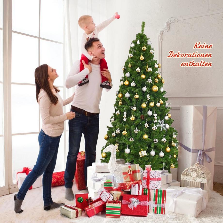 Northix Sapin de Noël artificiel de 180 cm avec 1 000 aiguilles de pin en PVC vert  