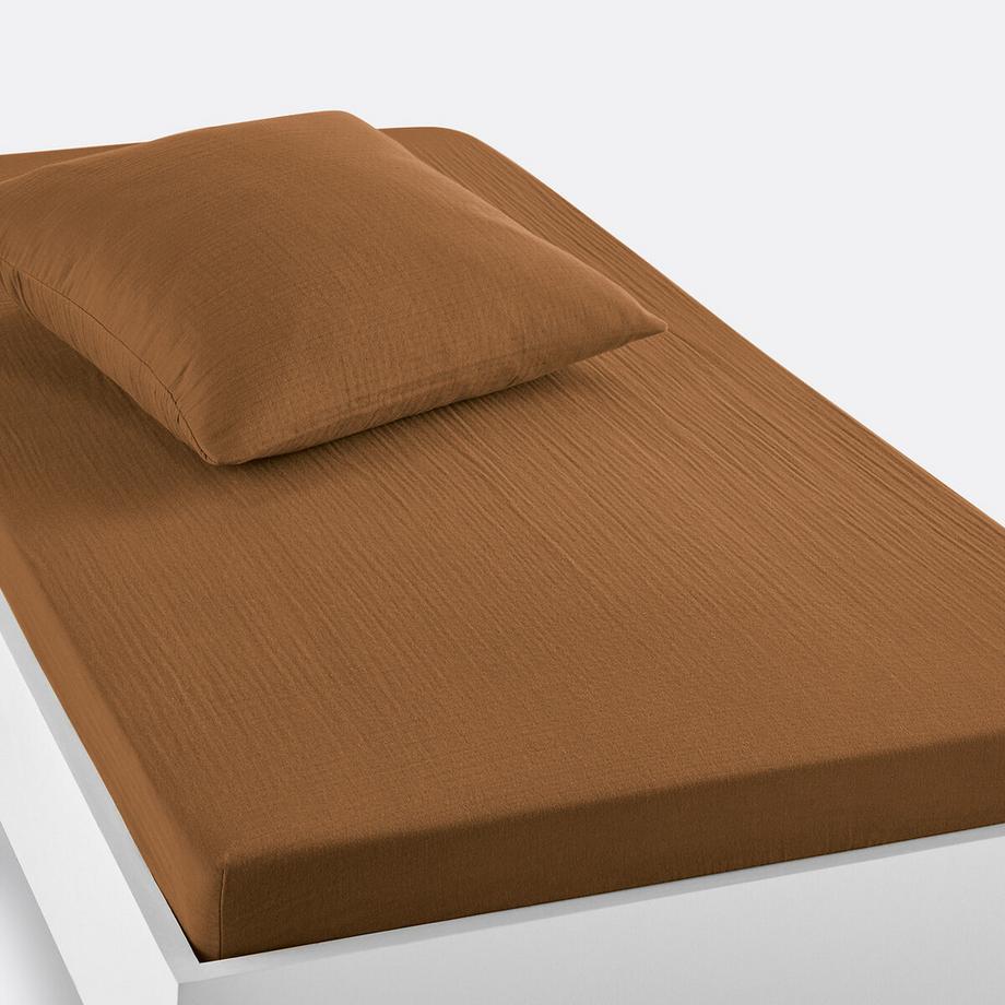 La Redoute Intérieurs Kumla Drap-housse en mousseline de coton pour enfants  