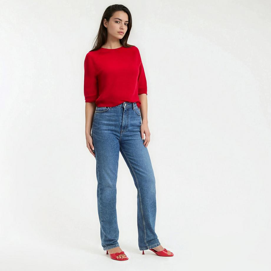 La Redoute Collections Pull Col Rond 100% Laine  