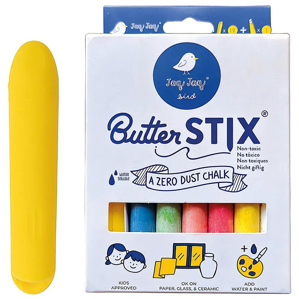 Image of 12 Bunte Butterkreiden mit Halter