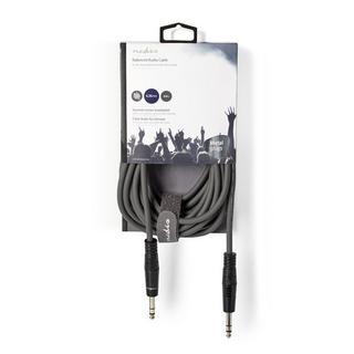 Nedis  Stereo-Audiokabel | 6,35 mm Stecker | 6,35 mm Stecker | Vernickelt | 5,00 m | Rund | Dunkelgrau | Papphülse 