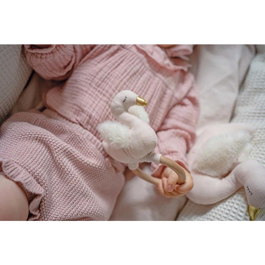 JaBaDaBaDo  JABADABADO Babyrassel Schwan N0139 16cm 