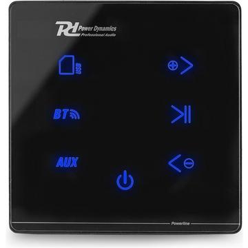 PL-A50B Wand-Einbauverstärker 2x 25W BT, schwarz