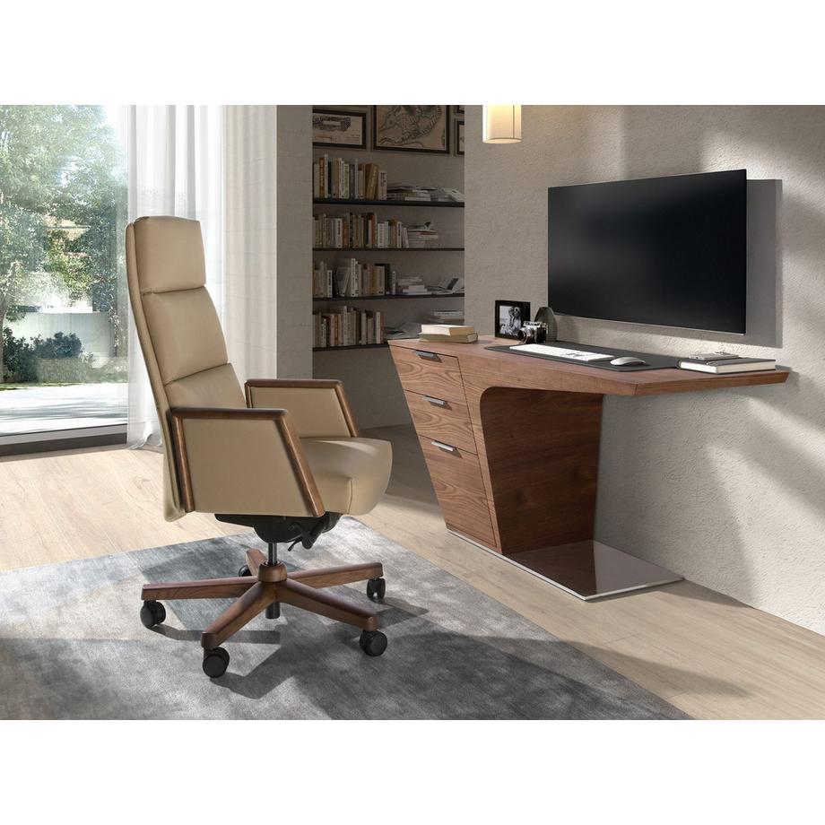 ANGEL CERDA Fauteuil de bureau pivotant en similicuir  
