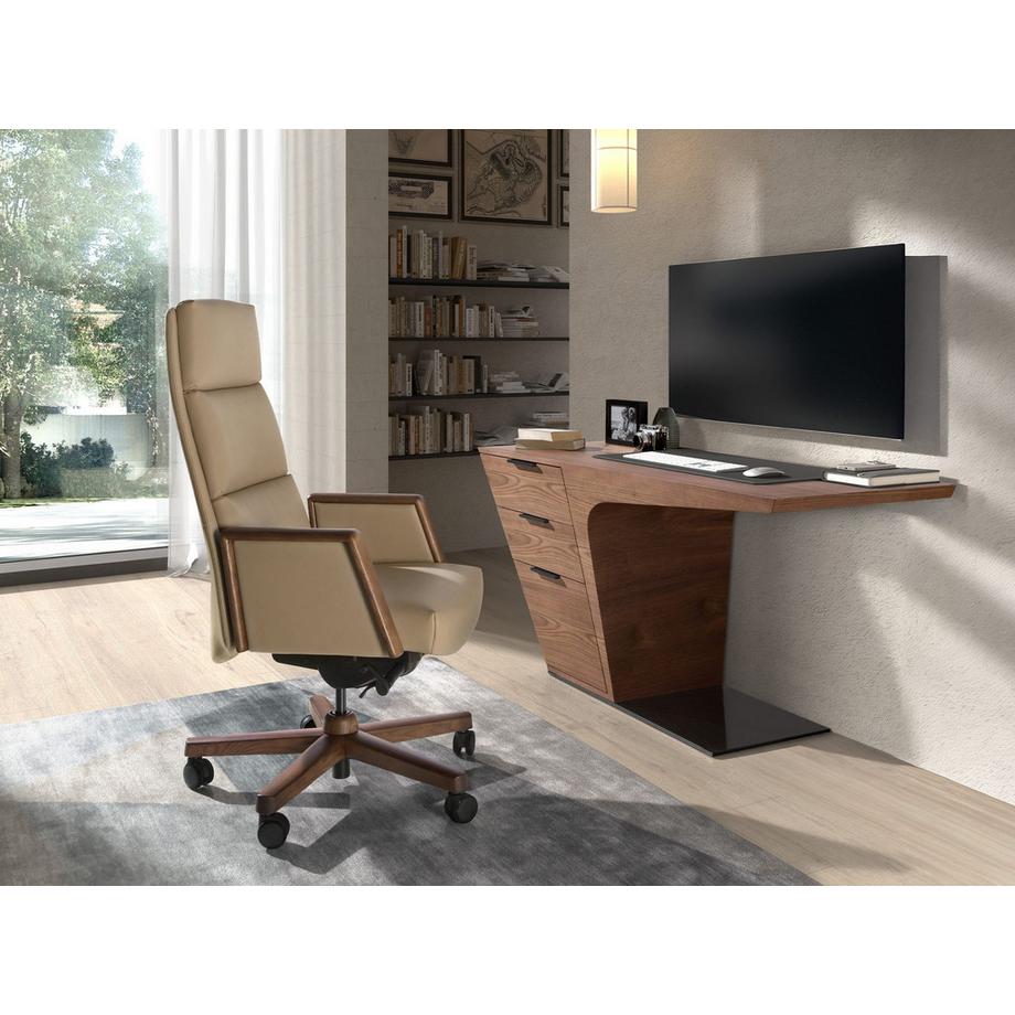 ANGEL CERDA Fauteuil de bureau pivotant en similicuir  