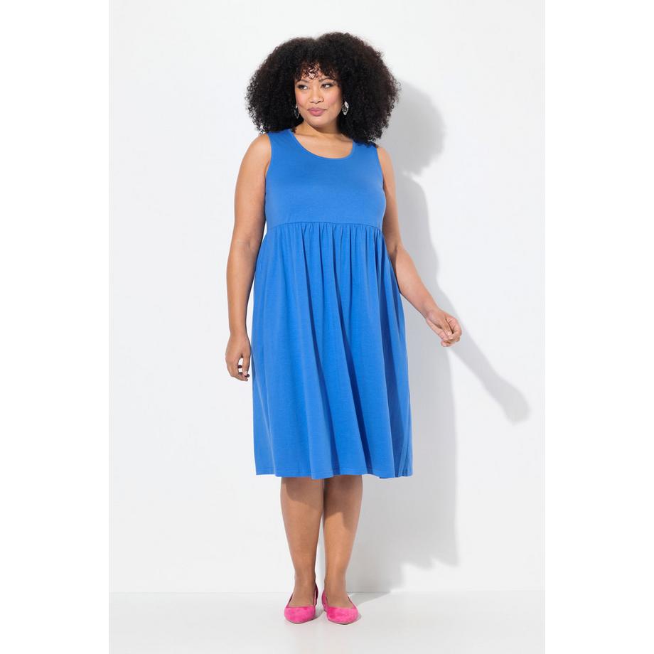 Ulla Popken Abito in Jersey Linea ad A Senza Maniche Girocollo con Tasche  