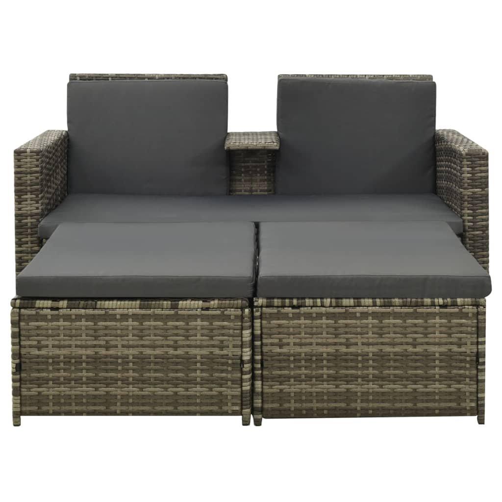 VidaXL Garten-sofa-set poly-rattan  