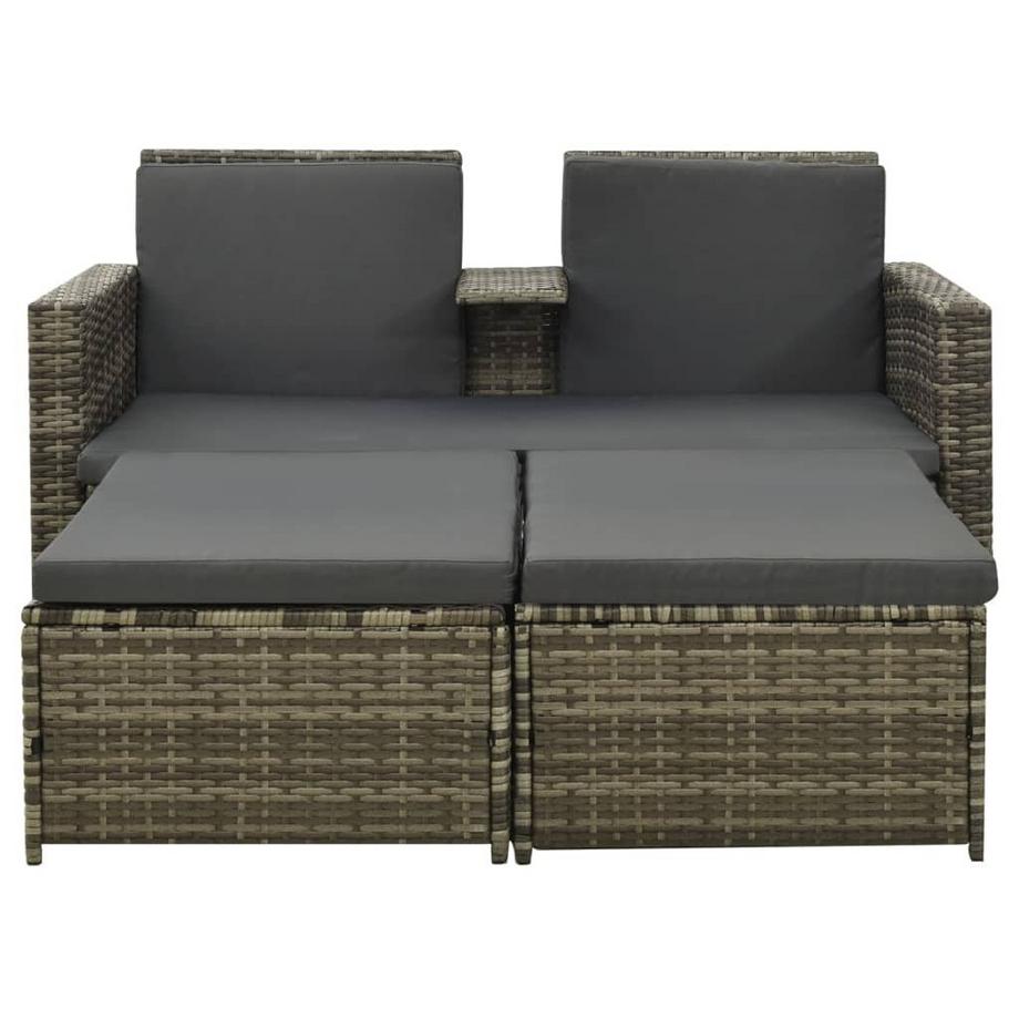 VidaXL Garten-sofa-set poly-rattan  