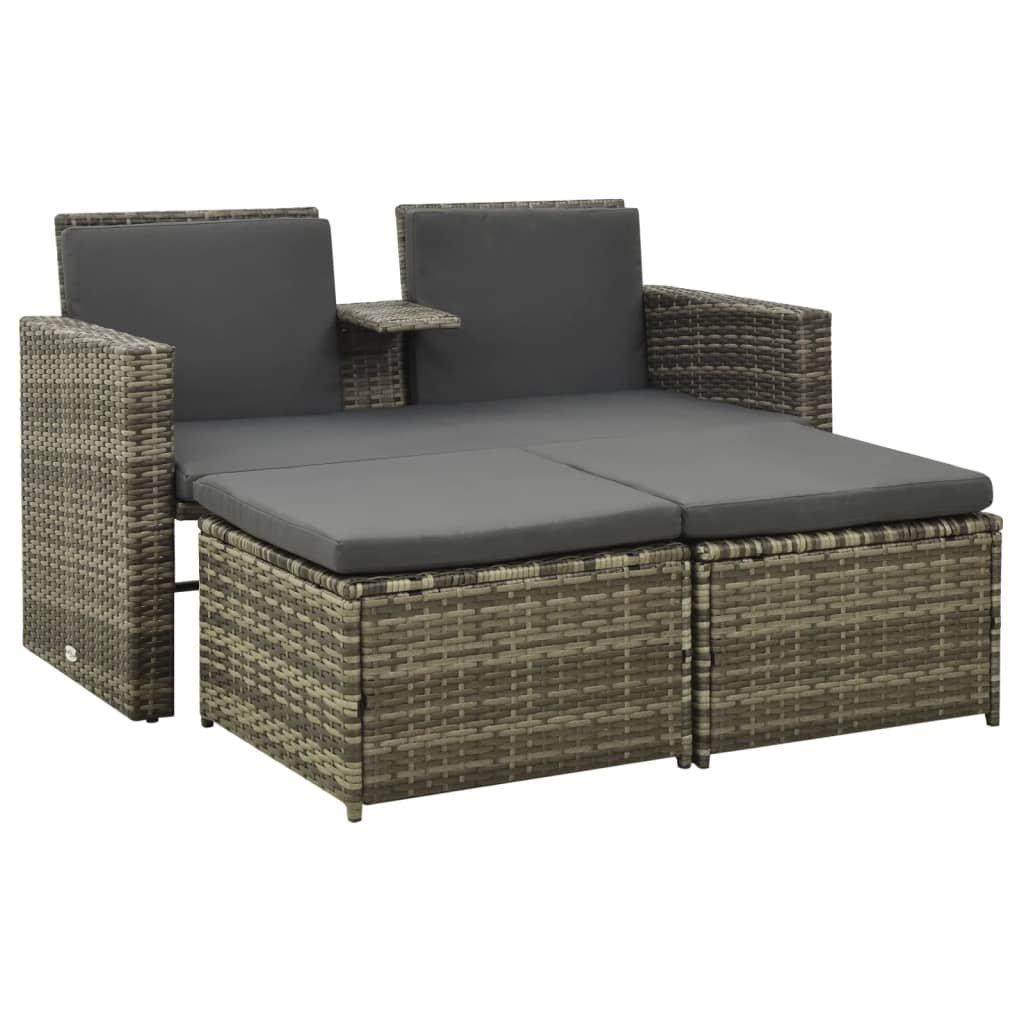 VidaXL Garten-sofa-set poly-rattan  