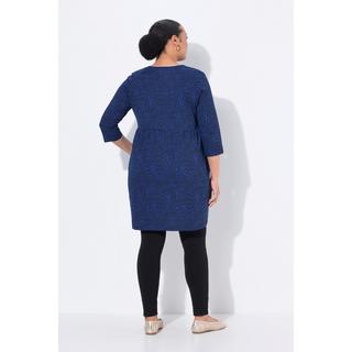 Ulla Popken Maglia lunga scollo tunisino linea ad A  