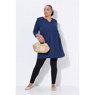 Ulla Popken Maglia lunga scollo tunisino linea ad A  