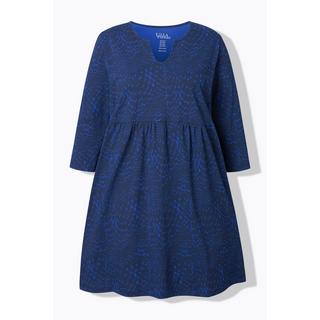 Ulla Popken Maglia lunga scollo tunisino linea ad A  