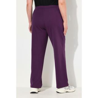 Ulla Popken  Pantalon de jogging à jambes droites et taille élastique 