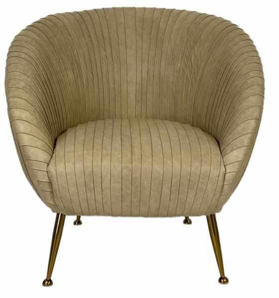 Image of mutoni Fauteuil Leder Cappuccino - ONE SIZE