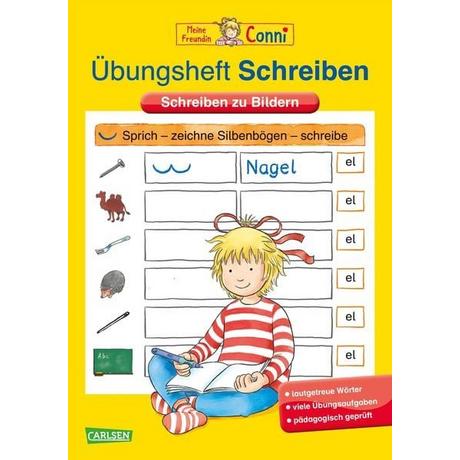 Conni Gelbe Reihe (Beschäftigungsbuch): Übungsheft Schreiben Hanna Sörensen Libro a schede 