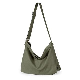 Only-bags.store  Canvas Umhängetasche, Canvas Crossbody Bag Große Umhängetasche mit verstellbarem Riemen 