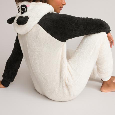 La Redoute Collections  Surpyjama à capuche panda en polaire 