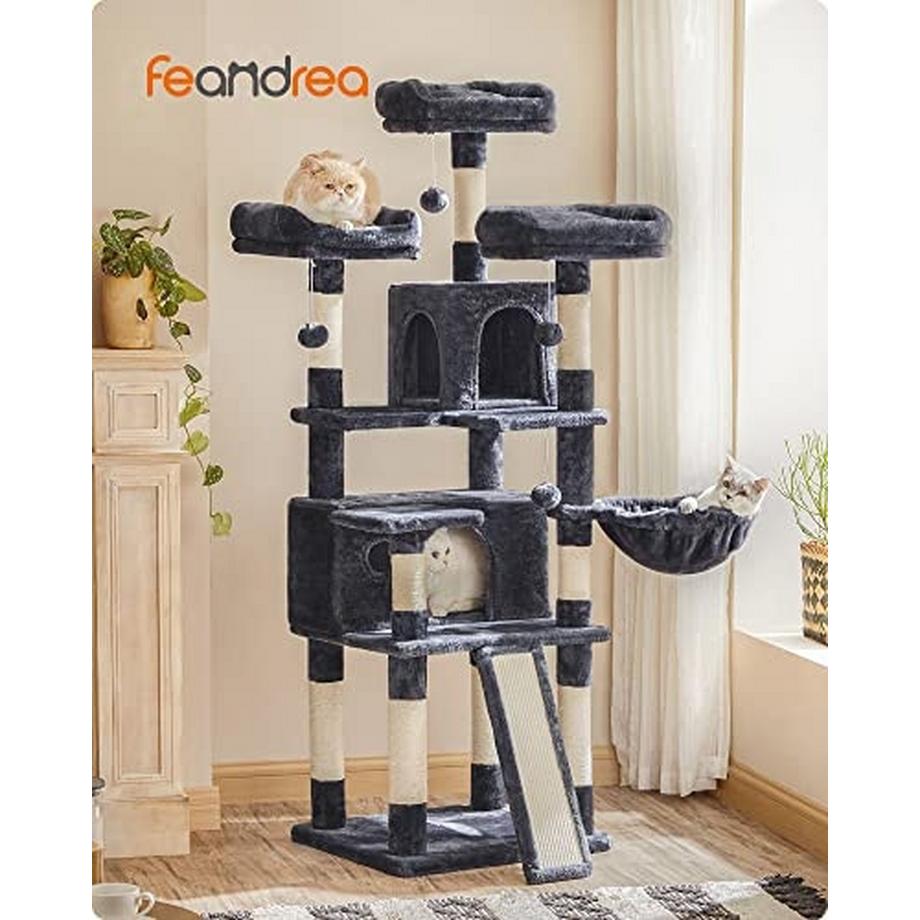 Pricenet  Arbre à chat extra haut : 172 cm, disposition en escalier, sûr et stable 